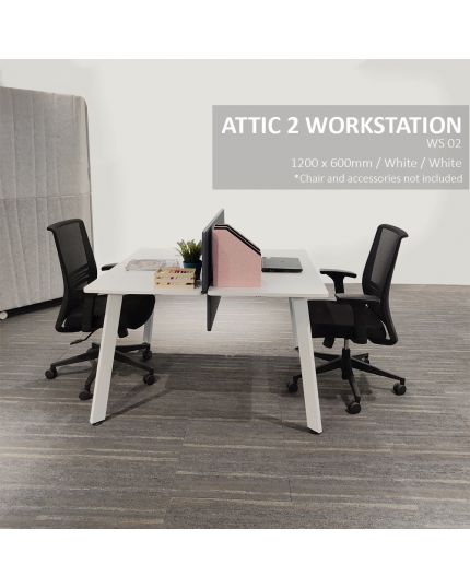 ATTIC WORKSTATION | 1200mm x 600mm | WHITE
