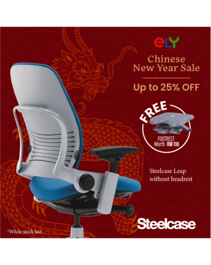 Steelcase Leap Ergonomic Office Chair |W/O Headrest | Fabric 