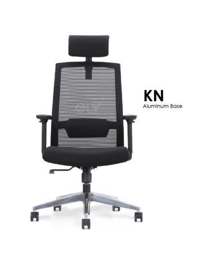 KN | Aluminum Base Office Chair | Headrest