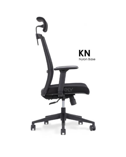 KN | Nylon Base Office Chair | Headrest