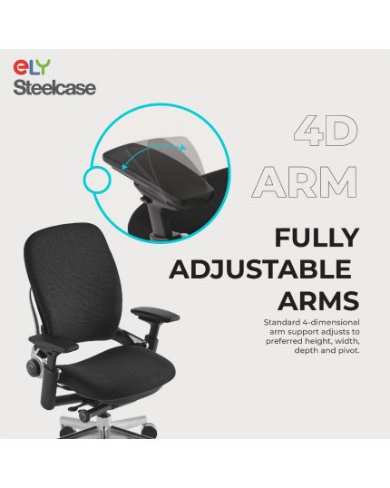 Steelcase Leap Ergonomic Office Chair |W/O Headrest | Fabric 