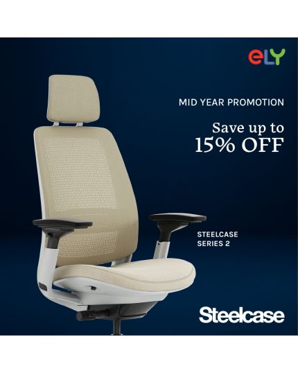 Steelcase Series 2 Office Chair | Headrest | Black