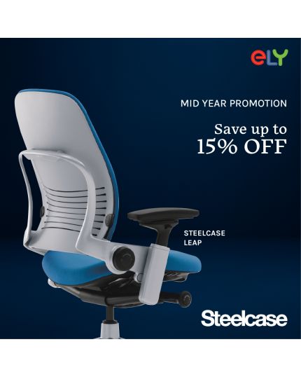 Steelcase Leap Ergonomic Office Chair |W/O Headrest | Fabric 
