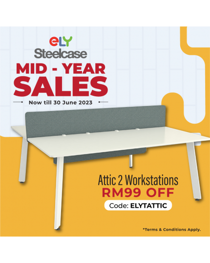 ATTIC WORKSTATION | 1200mm x 600mm | WHITE