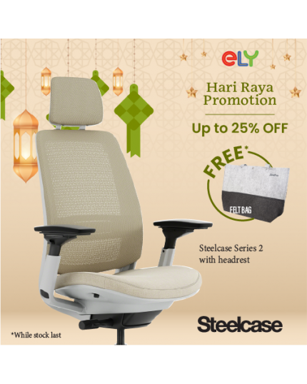 Steelcase Series 2 Office Chair | Headrest | Black