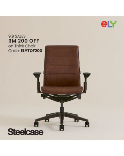 Steelcase Think V2 | Without Headrest | Ebony