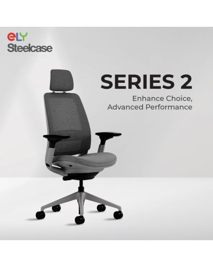 Steelcase Series 2 Office Chair | Headrest | Black