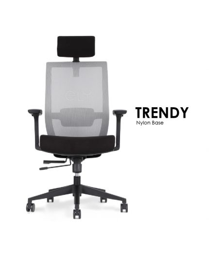 Trendy | Nylon Base Office Chair | Headrest