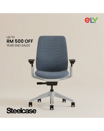 Steelcase Series 2 Office Chair |Without Headrest| Black  