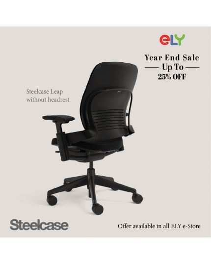 Steelcase Leap Ergonomic Office Chair |W/O Headrest | Fabric 
