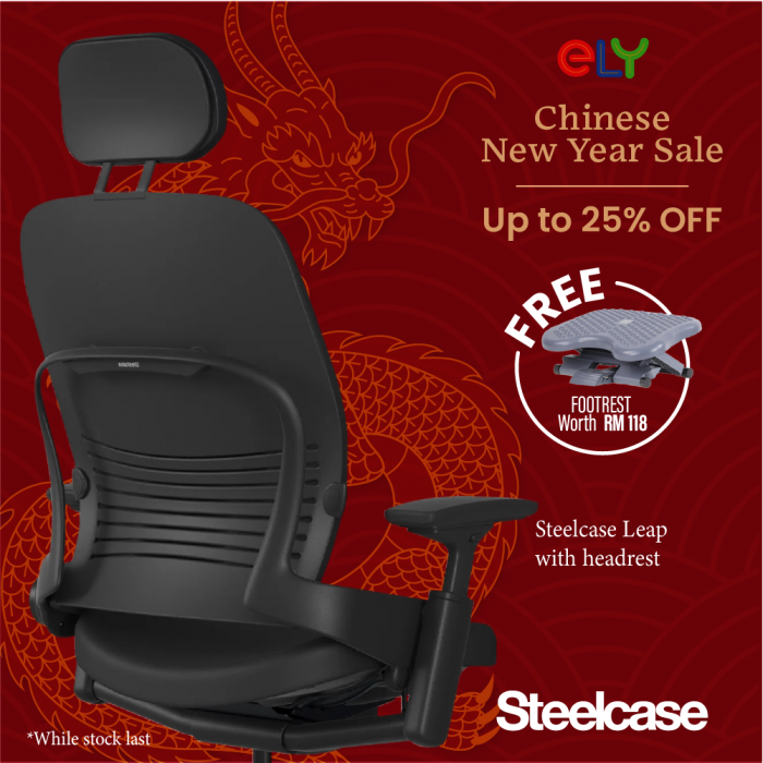 Steelcase leap desk deals chair with headrest