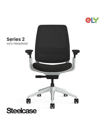 Steelcase Series 2 Office Chair |Without Headrest| Black