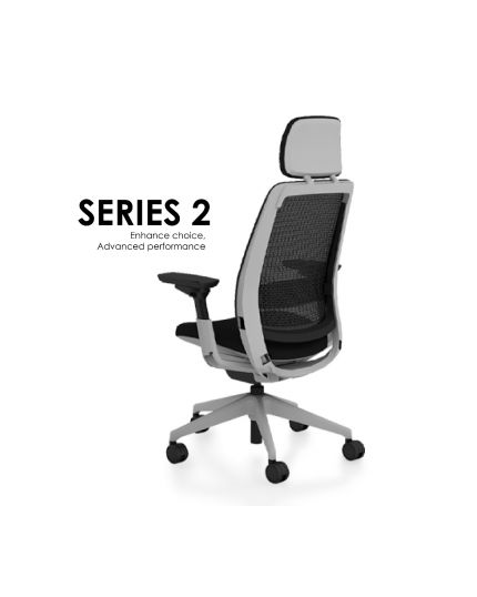 Steelcase Series 2 Office Chair | Headrest | Black