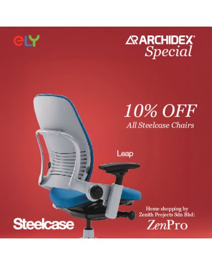 Steelcase Leap Ergonomic Office Chair |W/O Headrest | Fabric 