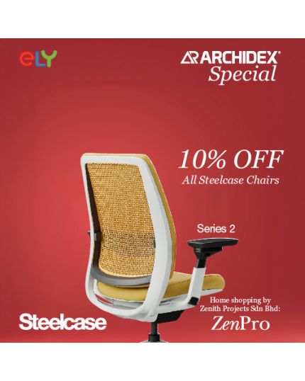 Steelcase Series 2 Office Chair |Without Headrest| Black