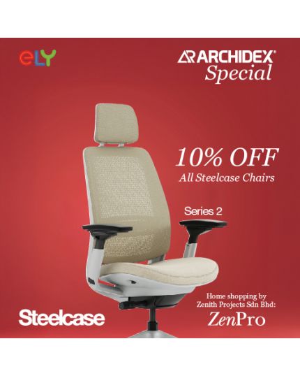 Steelcase Series 2 Office Chair | Headrest | Black