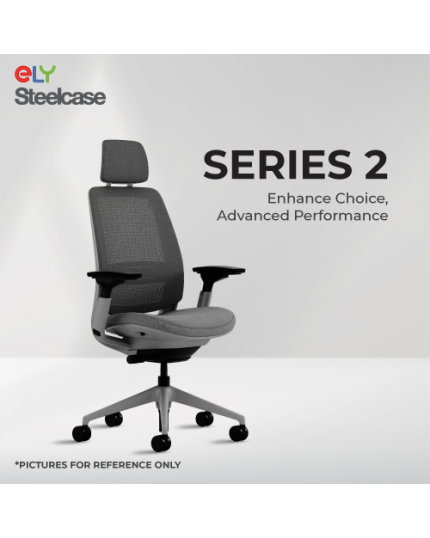 Steelcase Series 2 Office Chair | Headrest | Black