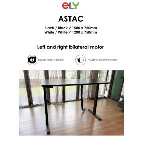ASTAC Height Adjustable Standing Office Desk | Black