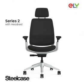 Steelcase Series 2 Office Chair | Headrest | Black