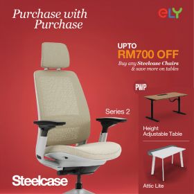 Steelcase Series 2 Office Chair | Headrest | Black