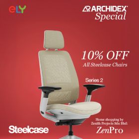 Steelcase Series 2 Office Chair | Headrest | Black
