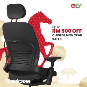 Steelcase Leap Ergonomic & Adjustable Office Chair | Fabric | Headrest