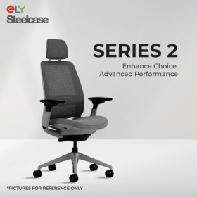 Steelcase Series 2 Office Chair | Headrest | Black
