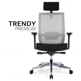 Trendy PREMIUM | Aluminium Base Office Chair | Headrest