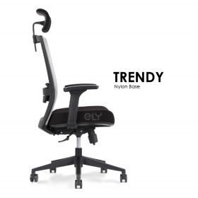 Trendy | Nylon Base Office Chair | Headrest