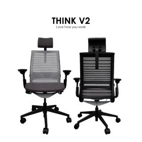 Steelcase Think V2 Ergonomic Office Chair l With Headrest | Charcoal