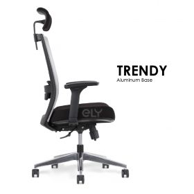 Trendy | Aluminum Base Office Chair | Headrest