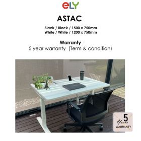 ASTAC Height Adjustable Standing Office Desk | White