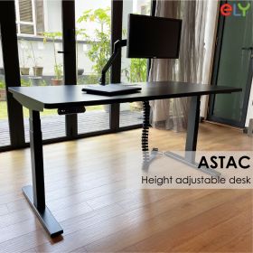 ASTAC Height Adjustable Standing Desk | Black
