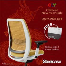 Steelcase Series 2 Office Chair |Without Headrest| Black  