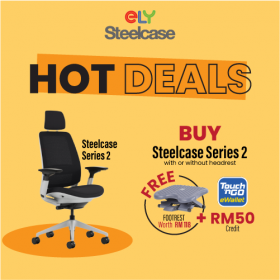 Steelcase Series 2 Office Chair | Headrest | Black