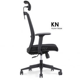 KN | Nylon Base Office Chair | Headrest