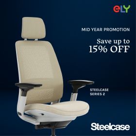Steelcase Series 2 Office Chair | Headrest | Black