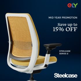 Steelcase Series 2 Office Chair |Without Headrest| Black  