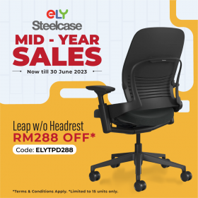 Steelcase Leap Ergonomic Office Chair |W/O Headrest | Fabric 