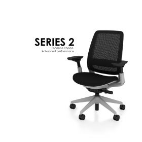 Steelcase Series 2 Office Chair |W/O Headrest| Black  