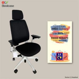 Steelcase Series 2 Office Chair | Headrest | Black