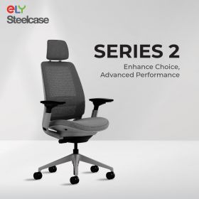 Steelcase Series 2 Office Chair | Headrest | Black