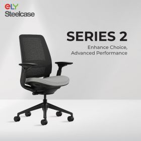 Steelcase Series 2 Office Chair |W/O Headrest| Black  