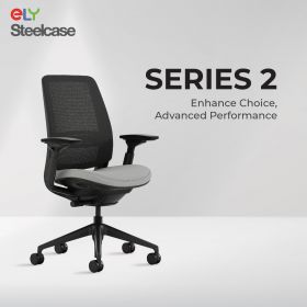 Steelcase Series 2 Office Chair |Without Headrest| Black  