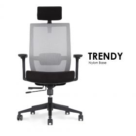 Trendy | Nylon Base Office Chair | Headrest
