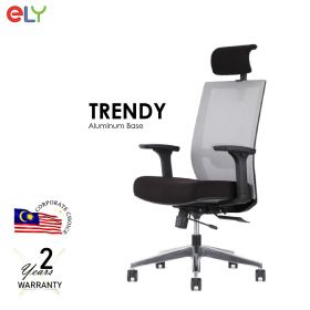 Trendy | Aluminum Base Office Chair | Headrest