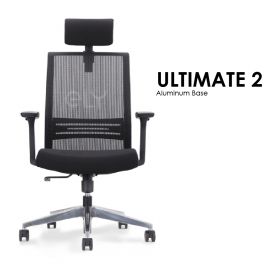 Ultimate 2 | Aluminum Base Office Chair | Headrest