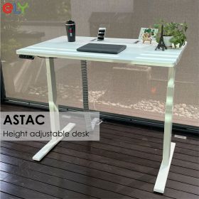 ASTAC Height Adjustable Standing Desk | White