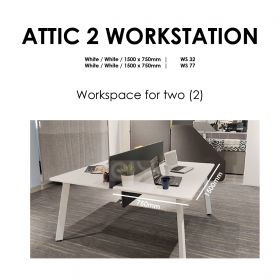 ATTIC WORKSTATION | 1500mm x 750mm | WHITE