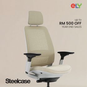 Steelcase Series 2 Office Chair | Headrest | Black